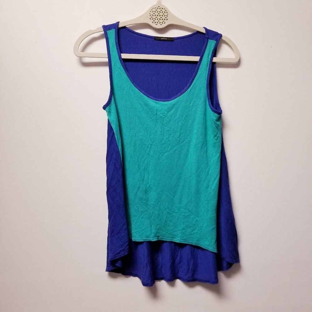 Soprano tank top block color small s 2 tone color way